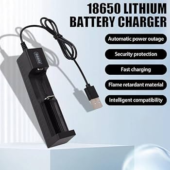 Amazon | 18650リチウムイオン充電器 USB充電器 電池充電器 出力